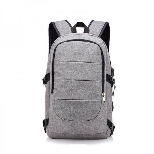 Customized backpack waterproof business USB charging large capacity Korean double shoulder backpack for men and women
