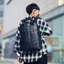 New style backpack for foreign trade men's leather business simple backpack middle school students' schoolbag personality travel computer men's bag
