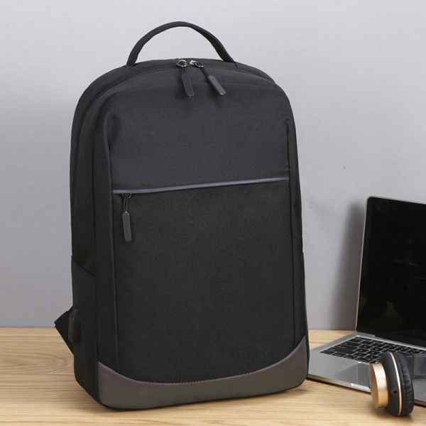 2019 new business computer bag leisure backpack handbag custom logo men's bag simple USB
