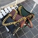 Early spring  new French small bag thick chain crocodile pattern small bag method stick treasure single Shoulder Messenger Bag
