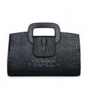 Women's bag  new crocodile hand bag European and American fashion embossed slant span one shoulder handbag