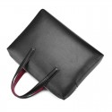 Juzong G04 leather business briefcase leisure large capacity men's handbag horizontal style briefcase meeting bag