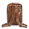 Casual men's bag leather messenger bag business multifunctional backpack Leather Men's bag double shoulder bag men's leather manufacturer wholesale