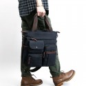 Spot amotis Korean business hand-held canvas men's bag vertical single shoulder electric messenger bag men's briefcase