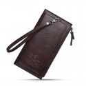 Deabar cross border special for new men's Long Wallet Korean youth zipper men's mobile phone bag Ultra Thin Wallet