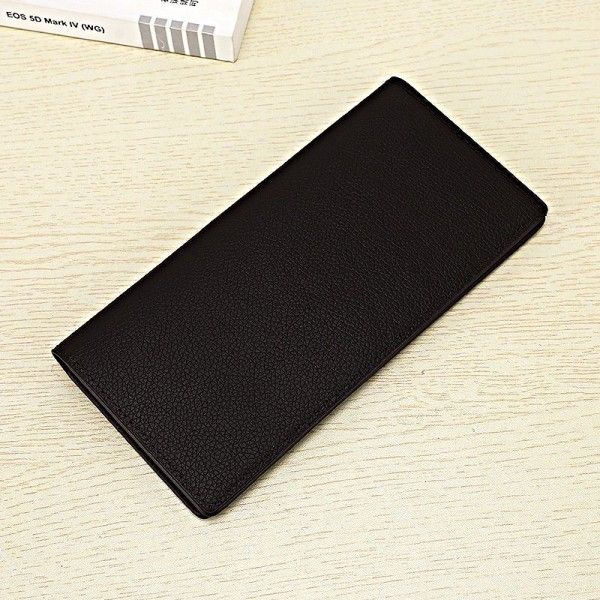 Manufacturer direct sales men's Long Wallet business leisure leather wallet card bag certificate bag can be customized logo wholesale