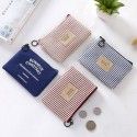 Short fabric Mini men's Small Wallet Coin Bag Korean canvas zero money bag cartoon cute women zero wallet