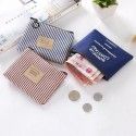 Short fabric Mini men's Small Wallet Coin Bag Korean canvas zero money bag cartoon cute women zero wallet