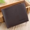 Men's wallet short leather zipper multi function driver's license card bag leather  new men's wallet wallet wallet