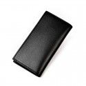 Wholesale men's wallet men's long slim Youth Student Wallet Zipper simple cow leather wallet trendy brand