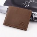  new business Faux Leather Men's short men's wallet burning wallet wallet ticket holder manufacturer direct sales