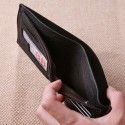 Fashion buckle men's wallet PU leather horizontal wallet short Business Wallet multi card men's bag wholesale