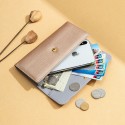  new women's wallet Korean fashion frosted hand bag long bronzed zipper buckle mobile phone bag 