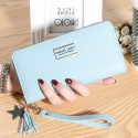  new three fold Long Wallet women's handbag women's fashion Korean version high-capacity zipper wallet wallet 