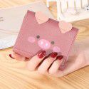 Manufacturer direct selling  Korean version new women's wallet short creative fashion wallet simple buckle zero wallet 