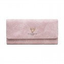 2019 new Korean women's wallet long fashion handbag frosted deer head zipper buckle mobile phone bag wholesale 