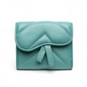  women's wallet ultra thin leather short sheepskin small change wallet 30% off Mini Wallet