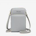 Mini large capacity mobile phone bag women's  New Single Shoulder Messenger small leather bag three pull single shoulder bag key zero wallet