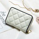 Leather organ card bag women's simple card bag pure leather multi card position small Lingge sheepskin zero wallet girl's card