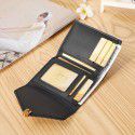  new women's wallet small 30% discount short fashion leather bag hand bag multi card slot card bag multi-functional Wallet 