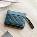  women's card bag leather wallet women's lovely Lingge Mini zero wallet zipper ladiespurse