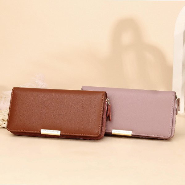 Cross border foreign trade  New Cute women's long handbag fashion multifunctional two fold wallet wallet 