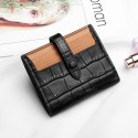  new wallet women's short leather women's folding crocodile short wallet women's Thin Wallet