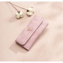 2019 new Korean women's wallet long fashion handbag frosted deer head zipper buckle mobile phone bag wholesale 