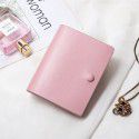 Leather Wallet women's short couple men's and women's wallet simple ultra-thin cow leather three fold ins small card bag foreign trade pure