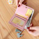 Manufacturer direct sales  new wallet short women's Zipper Wallet Korean tassel simple and versatile zero wallet 