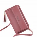  new large capacity multifunctional solid color single shoulder small bag fashion simple horizontal messenger mobile phone bag for women 