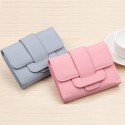 2018 new Korean solid color drawstring 30% off wallet change bag hand bag student short women's wallet wallet 
