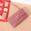 new wholesale multifunctional solid color fashion simple touch screen one shoulder small bag messenger mobile phone bag women 