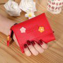 Manufacturer direct selling  Korean version new women's wallet short creative fashion wallet student buckle zero wallet 