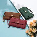 Factory supply wholesale women's leisure three fold multifunctional handbag direct selling fashion buckle zipper mobile phone bag 