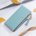 Carrken new frosted versatile Korean handbag multi card buckle long zipper women's wallet 
