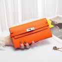 Leather women's wallet  new handbag long Kelly money collet layer leather big brand wallet