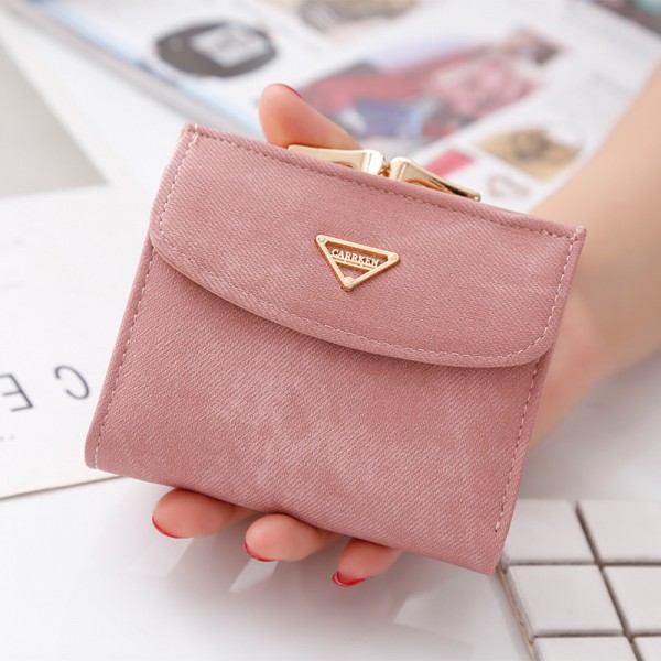 2019 new women's short wallet Korean fashion canvas 20% discount small teaching bag multi card slot zero wallet wholesale 
