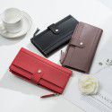 New women's long wallet wholesale Korean fashion thin multi Card Wallet direct selling soft PU Wallet 