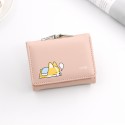 new Korean women's wallet short cartoon dog zero wallet 30% coin bag buckle small wallet 