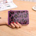 New women's long card bag ultra thin multi card holder zipper zero wallet leather horsehair Wallet Card Case