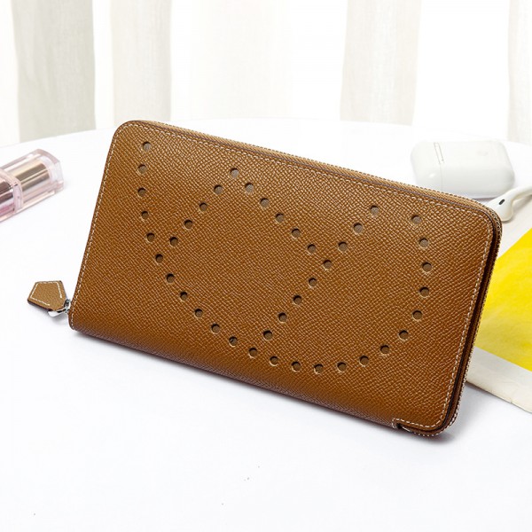 New 202h women's purse zipper long leather wallet