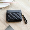  women's card bag leather wallet women's lovely Lingge Mini zero wallet zipper ladiespurse