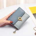  leather wallet women's short style folding fashion three fold all-in-one wrapping clip multi card position cowhide wallet wallet