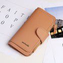 Manufacturer's direct selling women's wallet Korean version 30% off long buckle zipper handbag multi card slot card bag PU Leather Wallet 