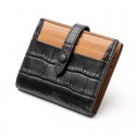  new wallet women's short leather women's folding crocodile short wallet women's Thin Wallet