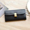 Foreign trade  new women's Korean version Long Wallet big brand fashion simple leather tofu Wallet