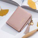 Carrken new frosted versatile Korean version change bag multi card buckle short zipper women's wallet 