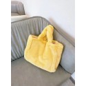 2021 autumn and winter new plush bag women's tote bag women's large capacity versatile Tote plush cloth shoulder bag 