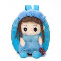 The manufacturer directly provides 1-4-year-old boys and girls cartoon backpacks, lovely canvas backpacks, dolls and children's schoolbags in stock 
